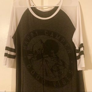 Happy Camper baseball tee